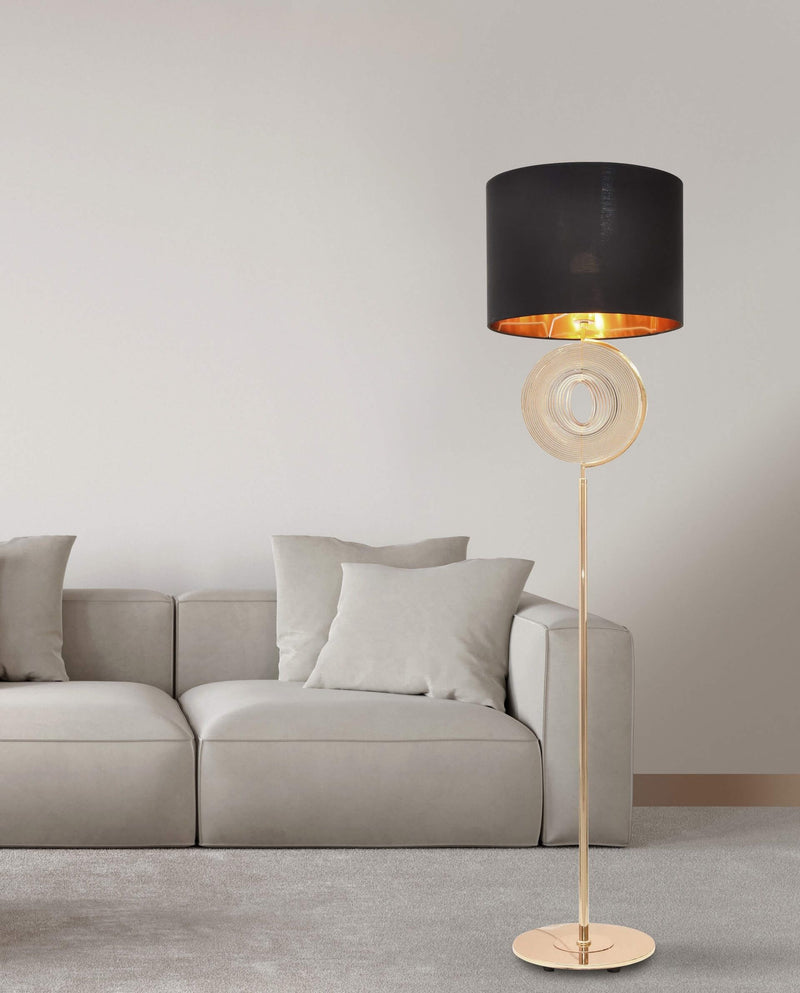 Lumina Deco Monteroni 1L floor lamp E27, H 154cm