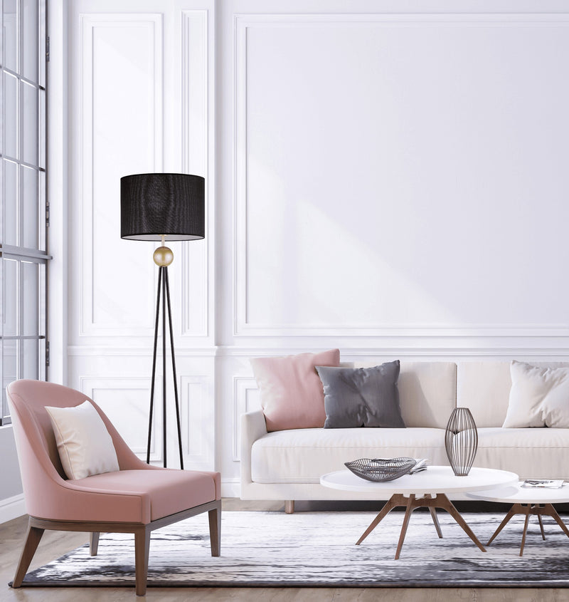 Lumina Deco Salvari 1L floor lamp E27, H 165cm