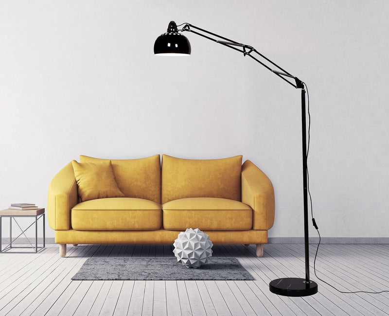 Lumina Deco Rigorry 1L floor lamp E27, H 170cm