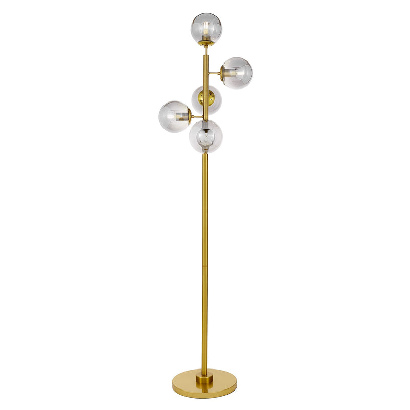 Lumina Deco Fredica 5L floor lamp E27, H 170cm