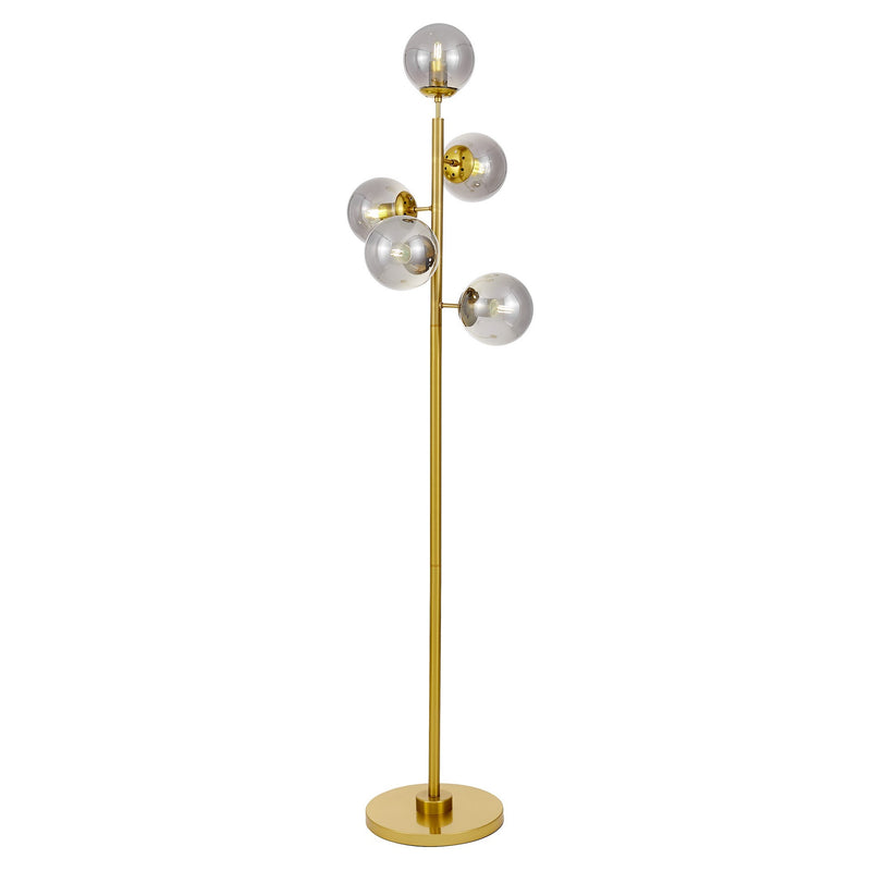 Lumina Deco Fredica 5L floor lamp E27, H 170cm