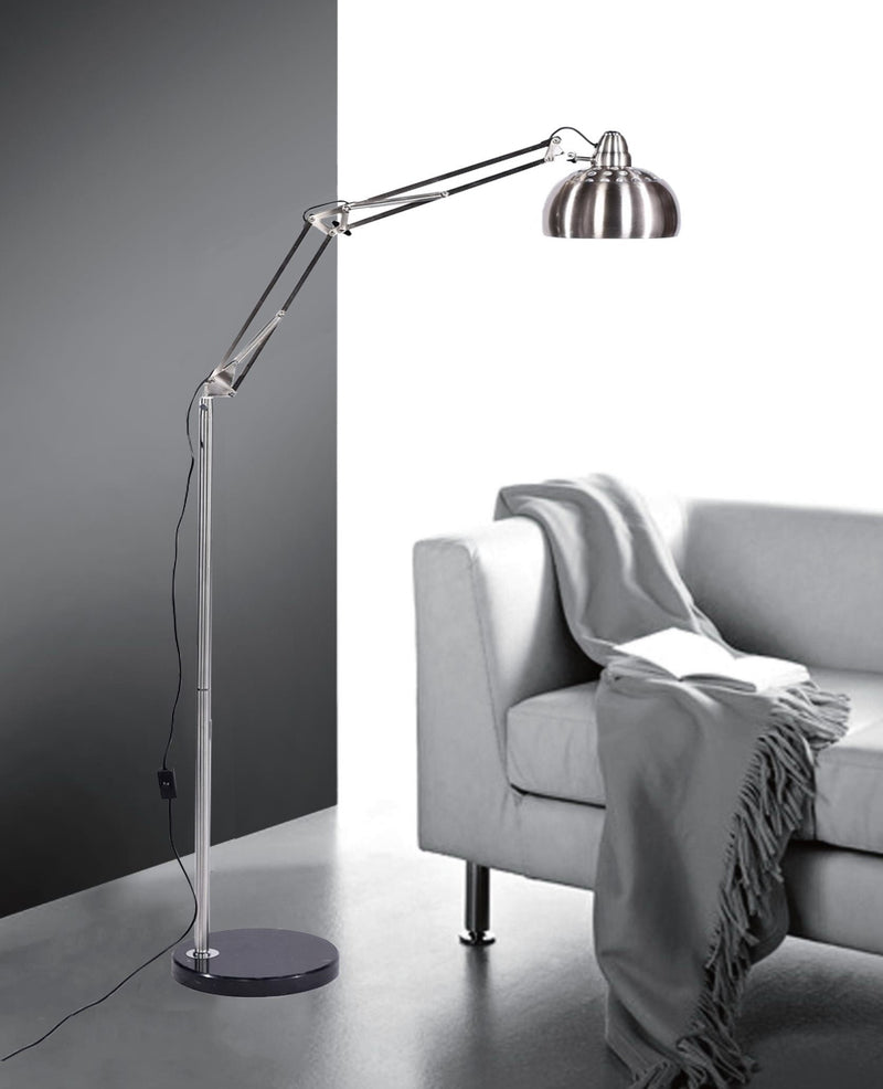 Lumina Deco Rigorry 1L floor lamp E27, H 170cm