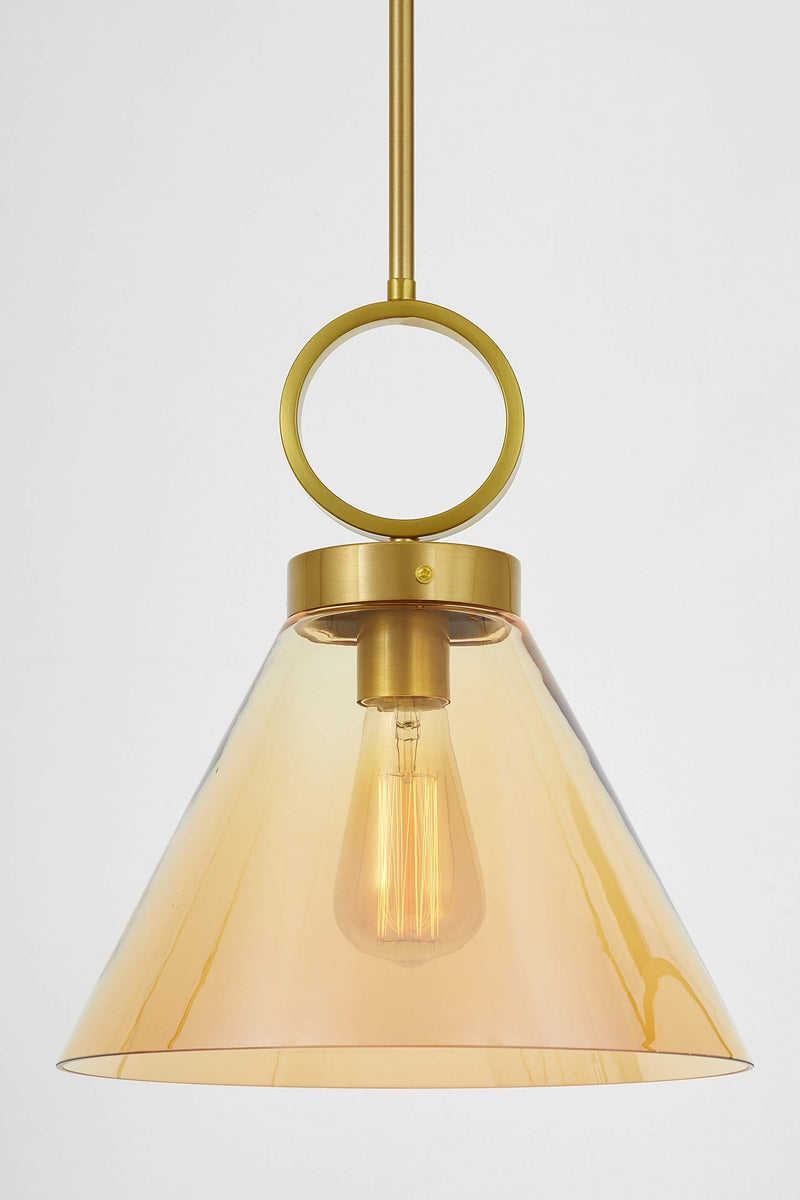 Lumina Deco Fermini 1L pendant ceiling lamp E27, D 29cm