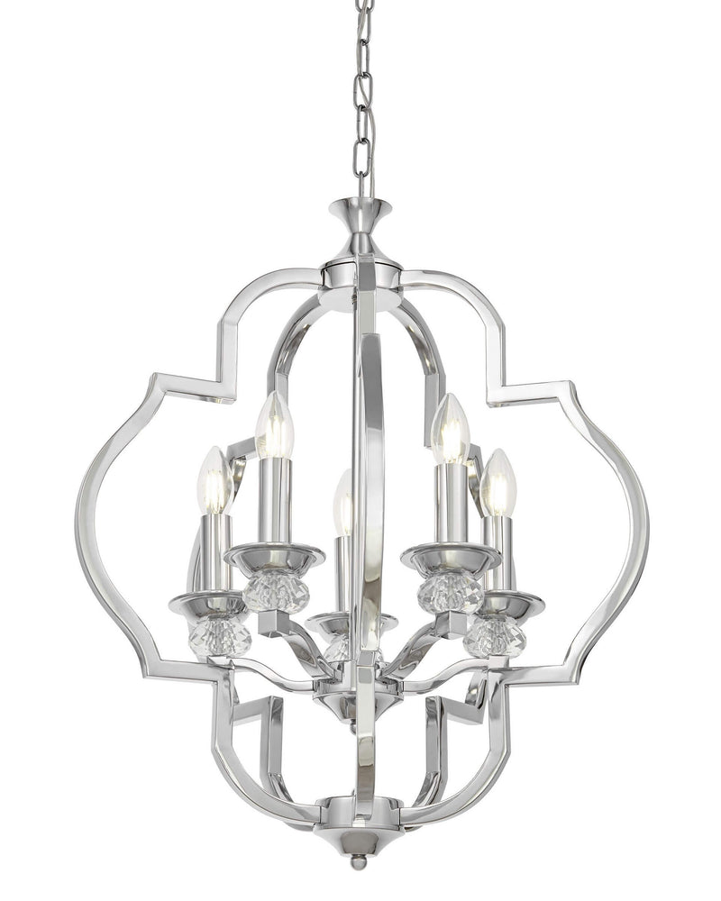 Lumina Deco Cesara 5L pendant ceiling lamp E14, D 55cm