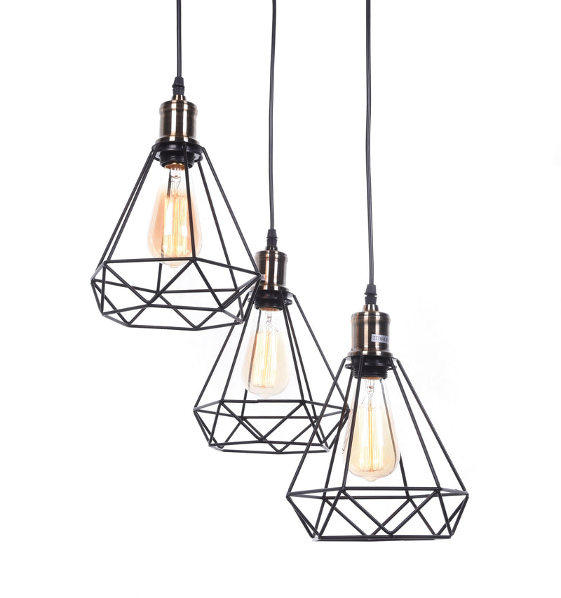 Lumina Deco Cobi 3L pendant ceiling lamp E27, D 50cm