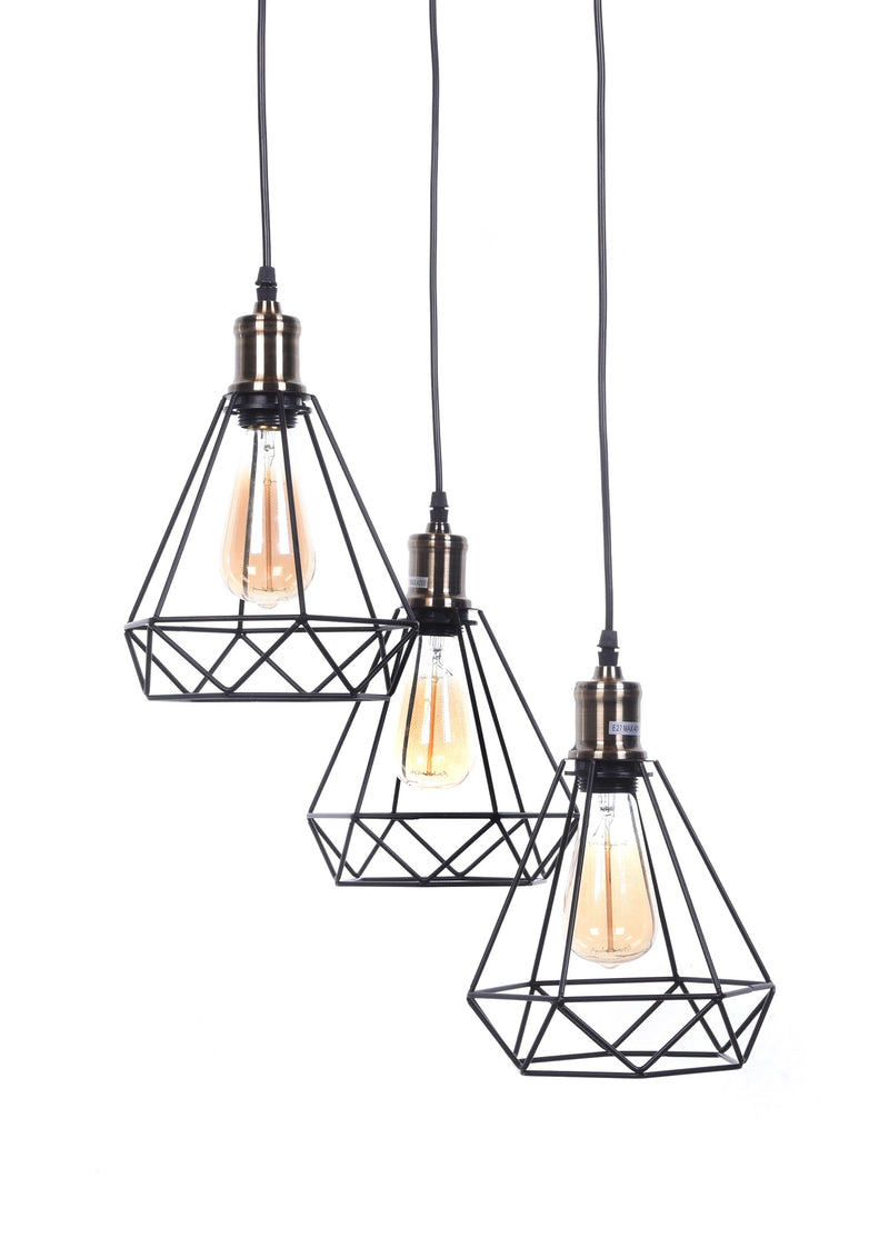 Lumina Deco Cobi 3L pendant ceiling lamp E27, D 50cm