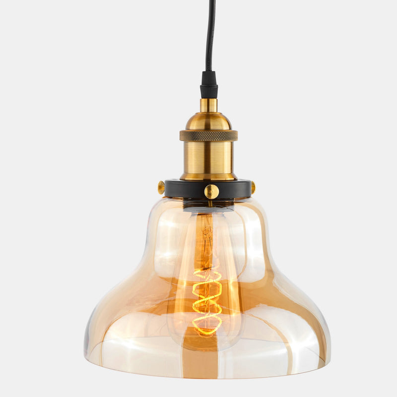 Lumina Deco Zubi 1L pendant ceiling lamp E27, D 20cm