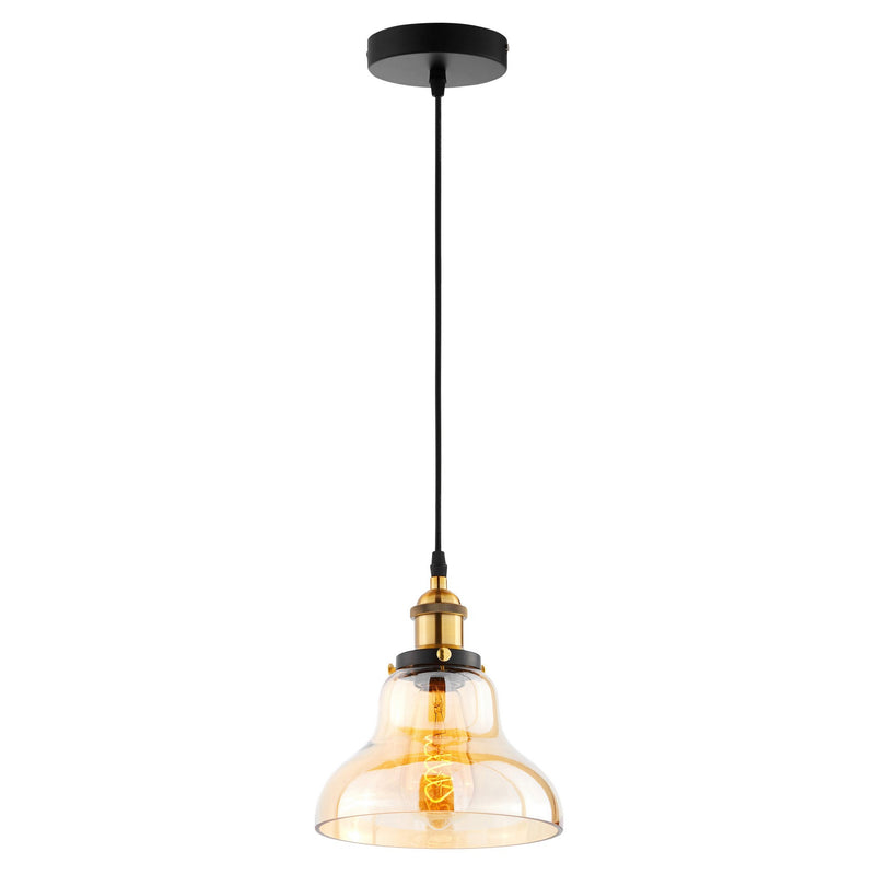 Lumina Deco Zubi 1L pendant ceiling lamp E27, D 20cm