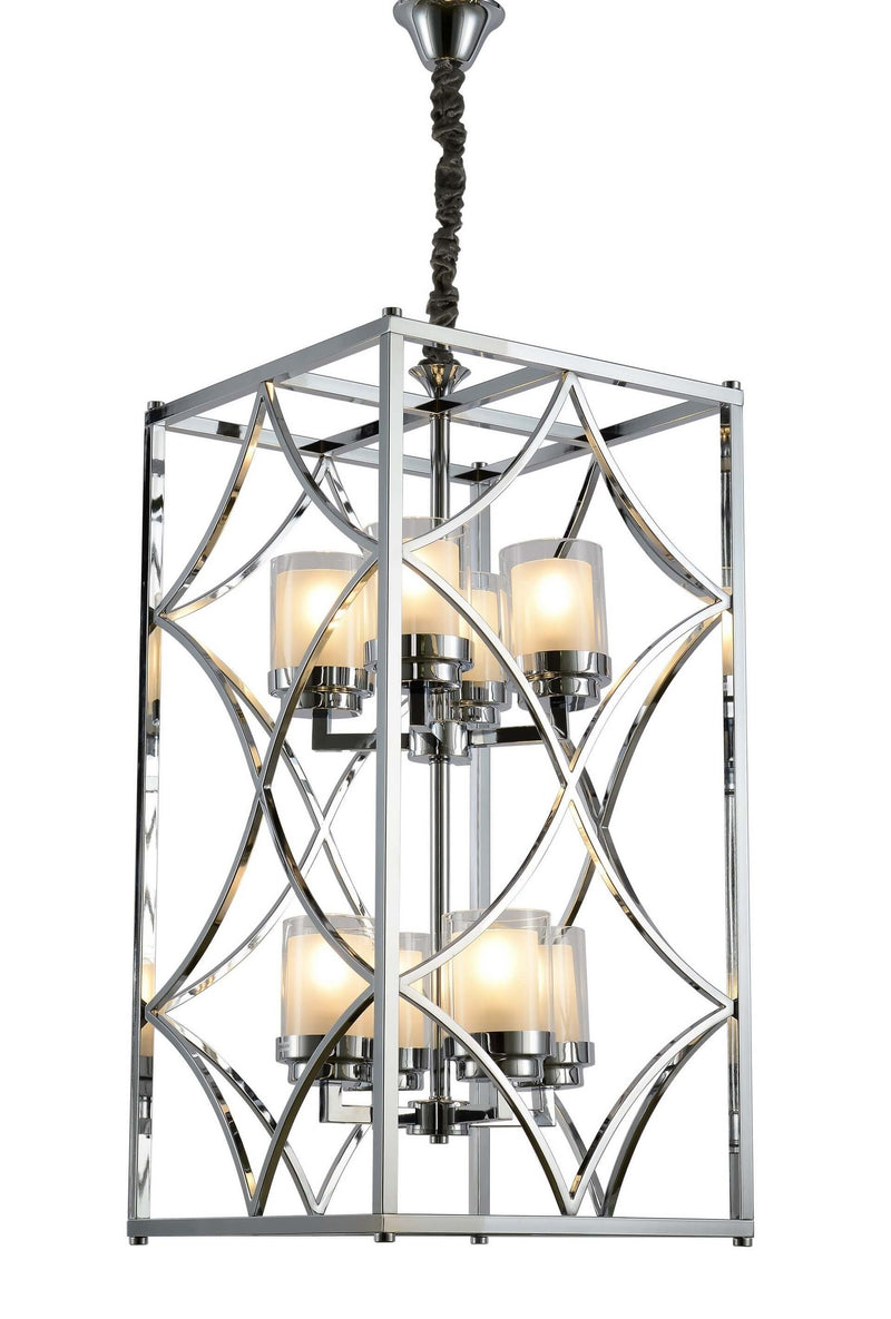 Lumina Deco Quadrato 8L pendant ceiling lamp E27, H 84cm