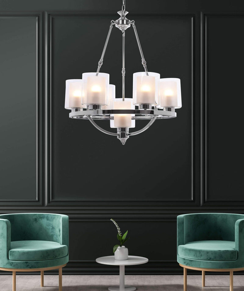 Lumina Deco Santini 7L chandelier E27, D 61cm