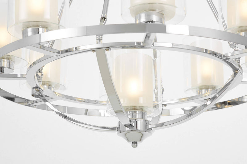 Lumina Deco Santini 9L chandelier E27, D 76cm