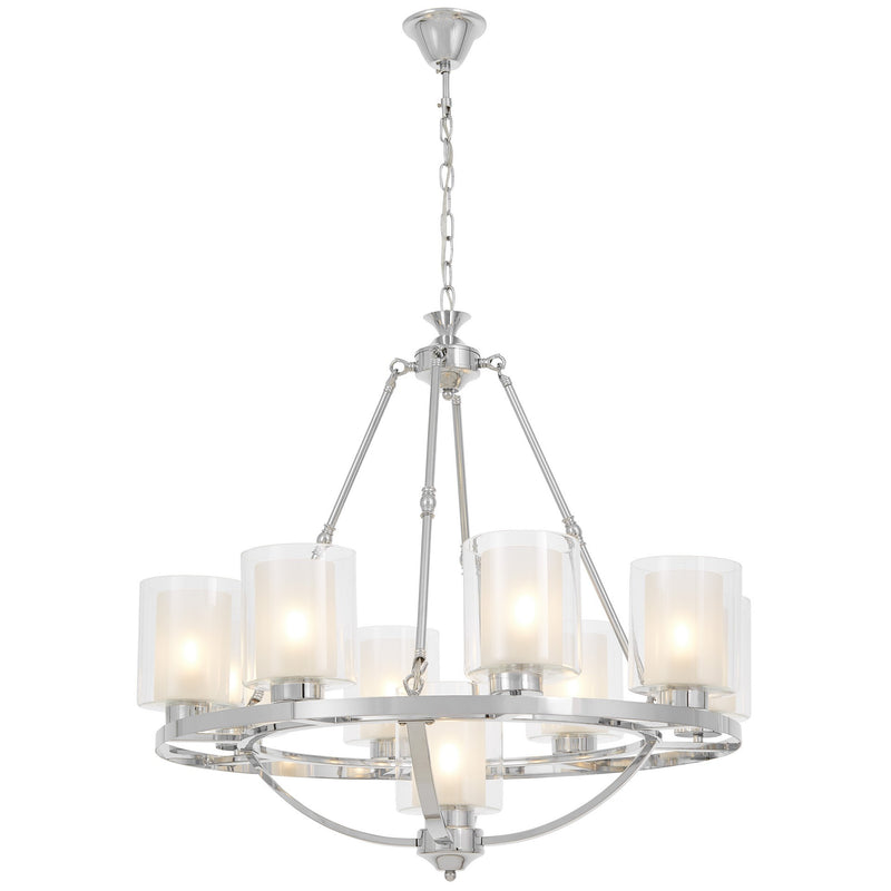 Lumina Deco Santini 9L chandelier E27, D 76cm