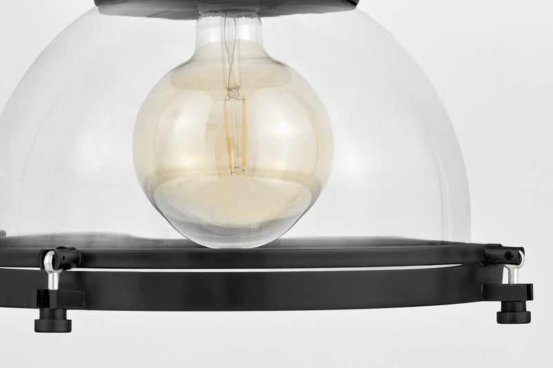 Lumina Deco Falco 1L pendant ceiling lamp E27, D 40cm