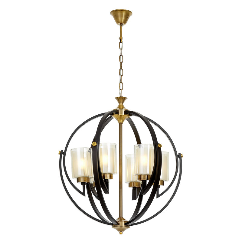 Lumina Deco Bergen 6L chandelier E27, D 56cm