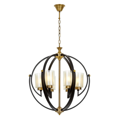 Lumina Deco Bergen 6L chandelier E27, D 56cm