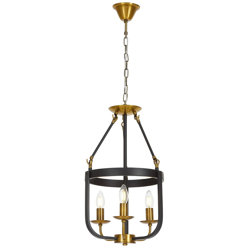 Lumina Deco Berling 3L pendant ceiling lamp E14, H 52cm