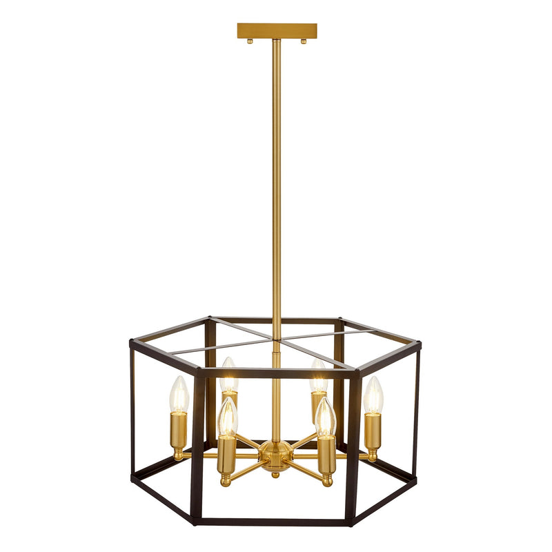 Lumina Deco Lorton 6L pendant ceiling lamp E27, D 50cm