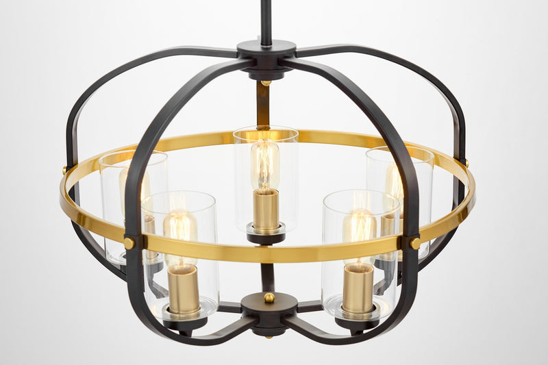 Lumina Deco Monterey 5L pendant ceiling lamp E27, D 60cm