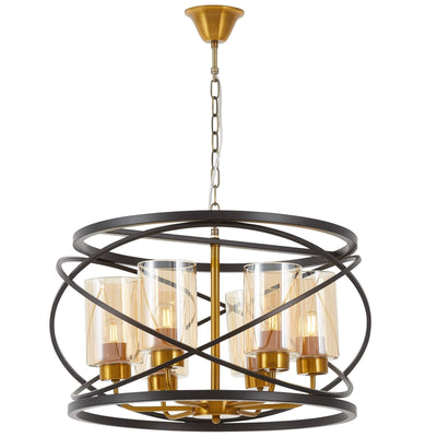 Lumina Deco Moza 6L pendant ceiling lamp E27, D 58cm