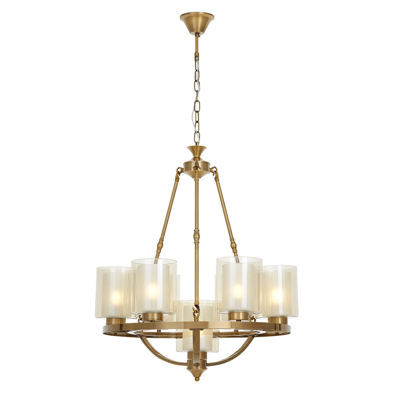 Lumina Deco Santini 7L chandelier E27, D 61cm