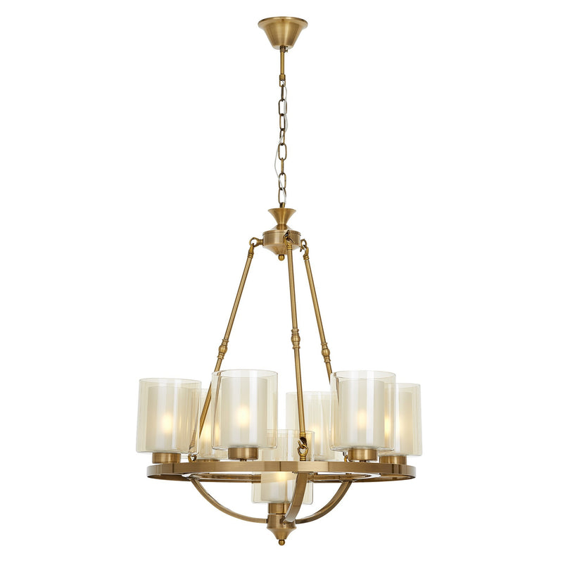 Lumina Deco Santini 7L chandelier E27, D 61cm