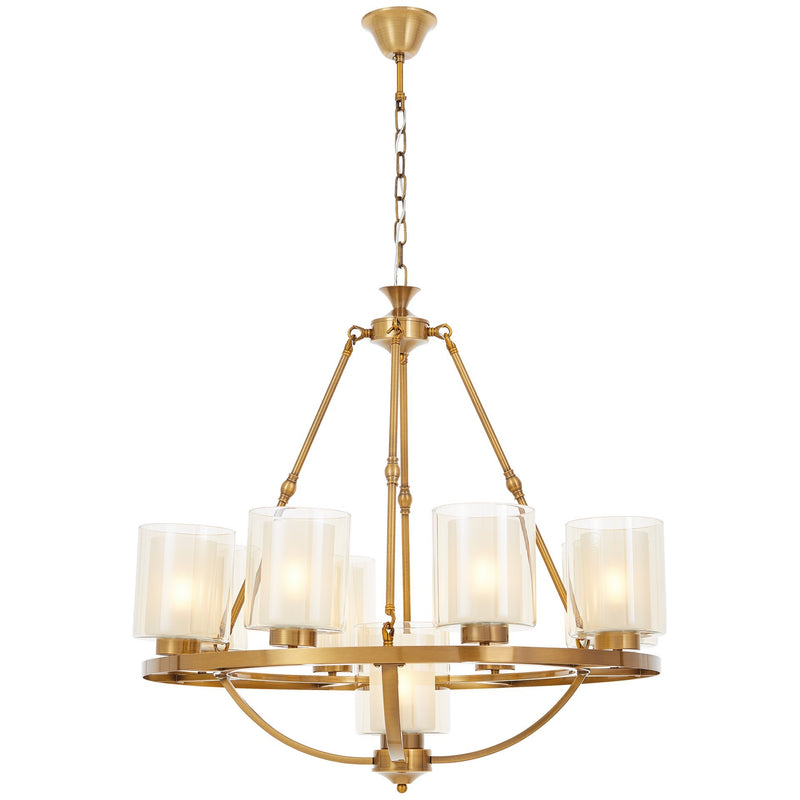 Lumina Deco Santini 9L chandelier E27, D 76cm