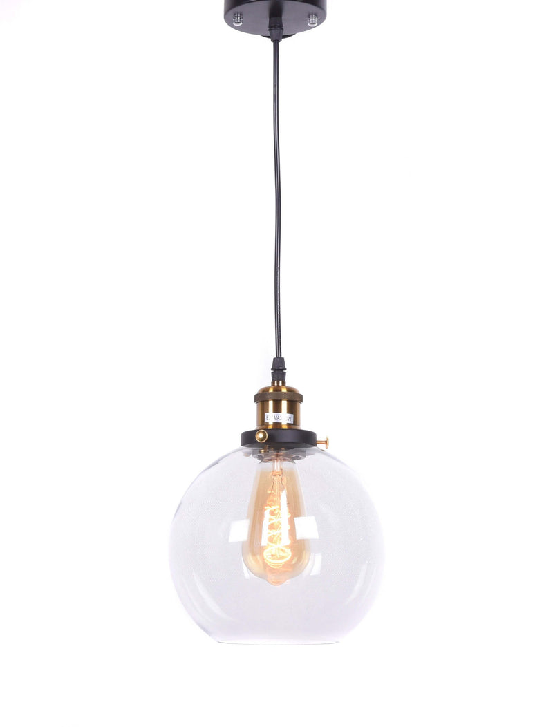 Lumina Deco Navarro 1L pendant ceiling lamp E27, D 18cm