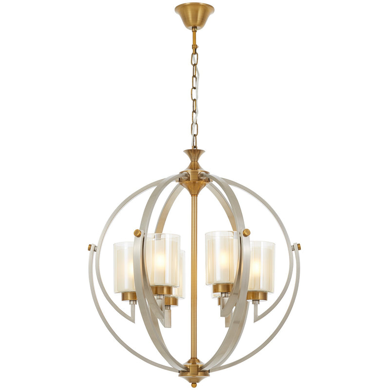 Lumina Deco Bergen 6L chandelier E27, D 56cm