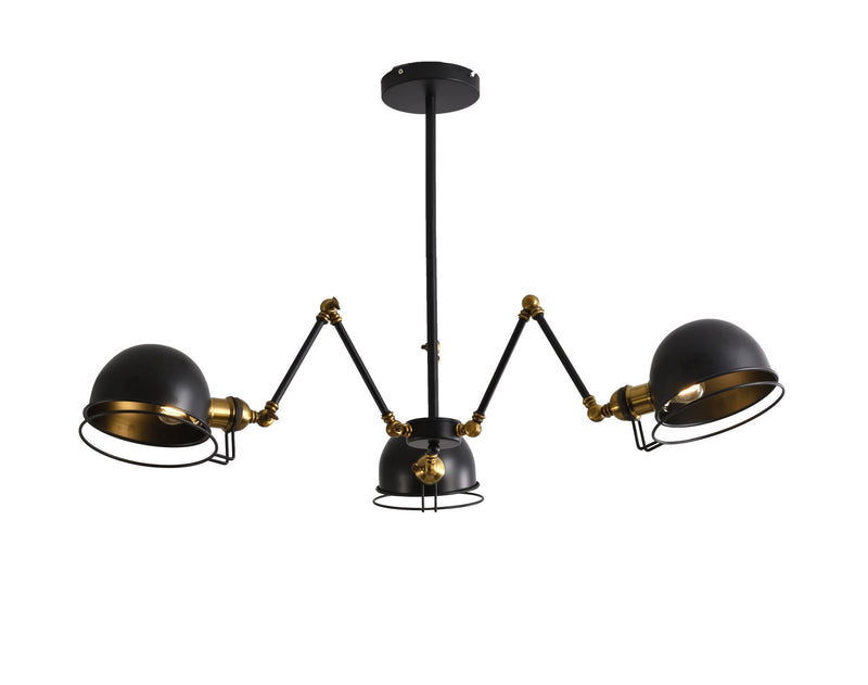 Lumina Deco Valmonti 3L pendant ceiling lamp E27, D 130cm