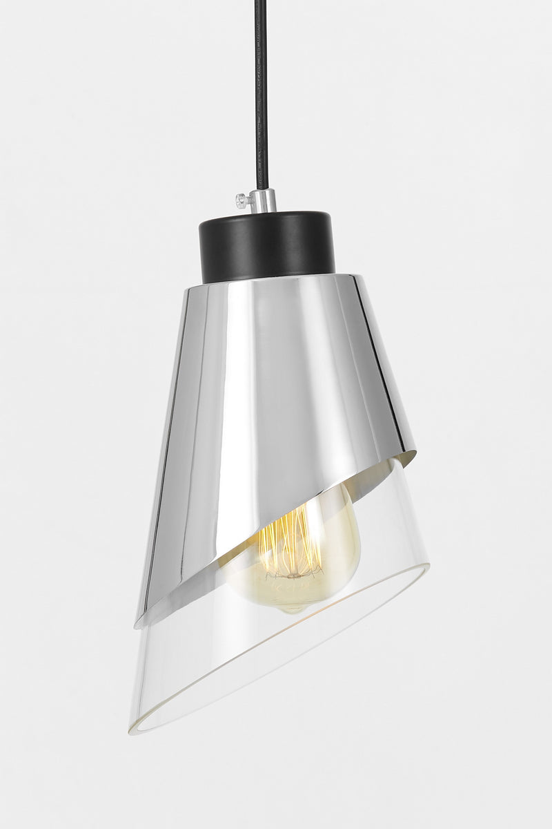 Lumina Deco Fabro 1L pendant ceiling lamp E27, H 25cm