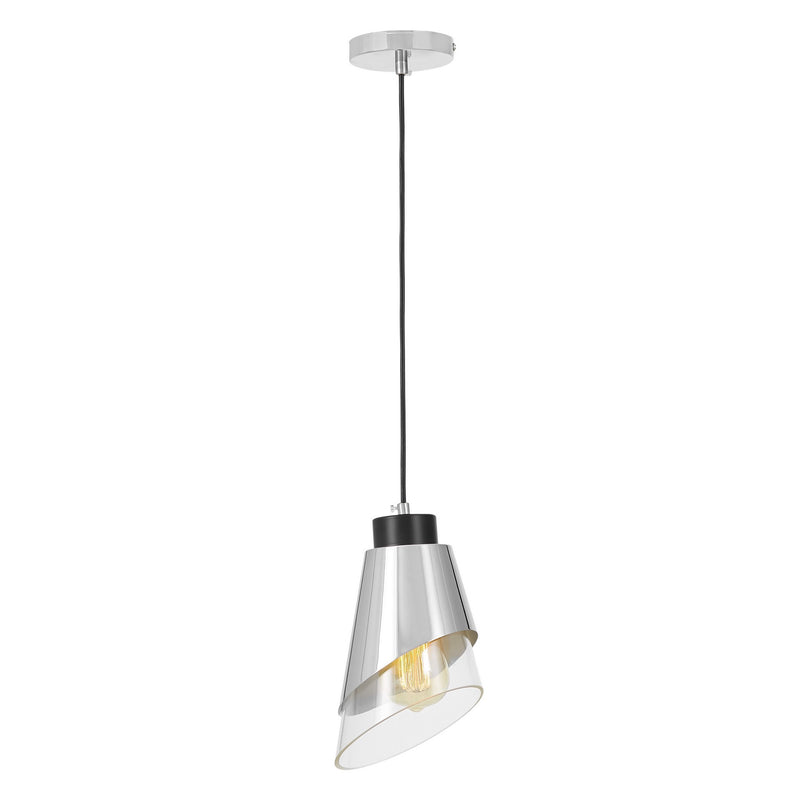 Lumina Deco Fabro 1L pendant ceiling lamp E27, H 25cm