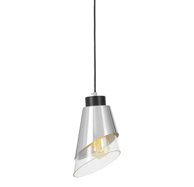 Lumina Deco Fabro 1L pendant ceiling lamp E27, H 25cm