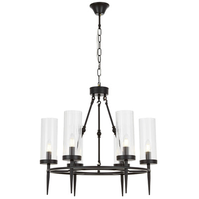 Lumina Deco Moretti 6L chandelier E14, D 60cm