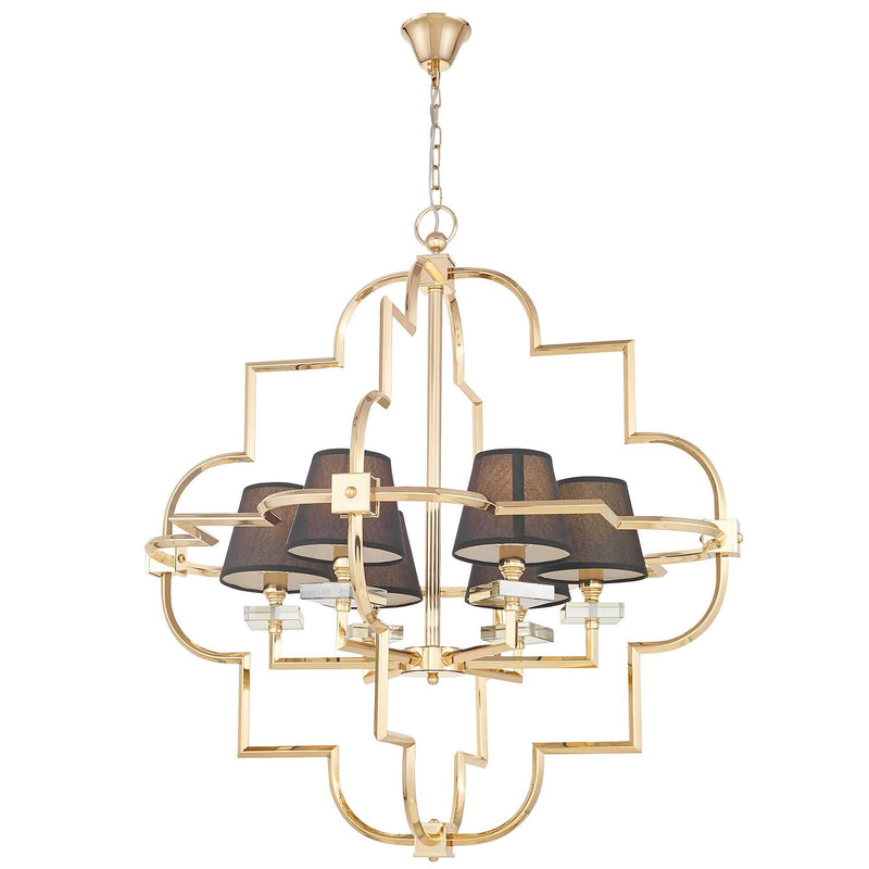 Lumina Deco Baltimore 6L pendant ceiling lamp E14, D 75cm