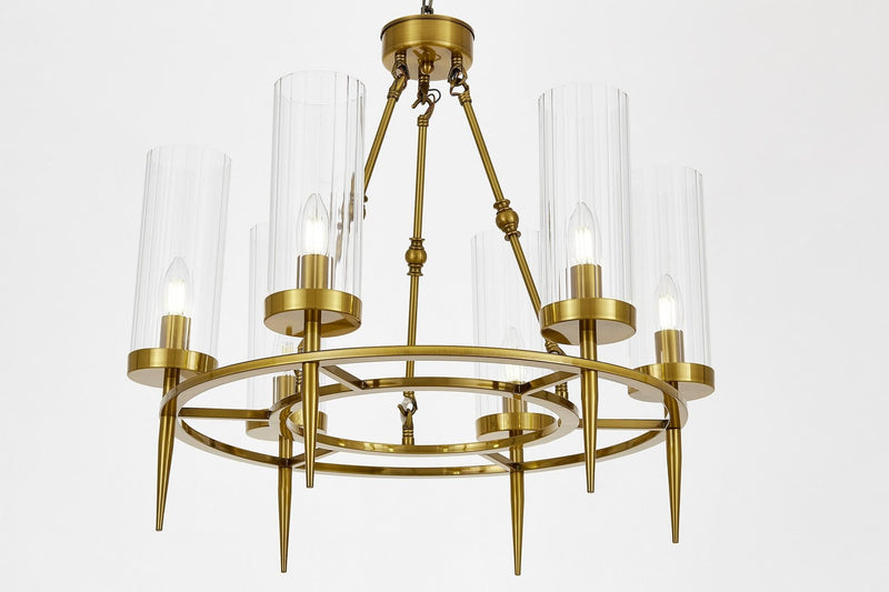 Lumina Deco Moretti 6L chandelier E14, D 60cm