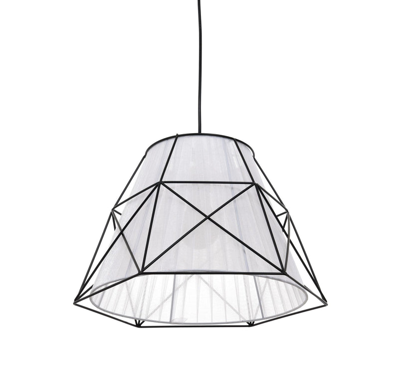 Lumina Deco Boneti 1L pendant ceiling lamp E27, D 40cm