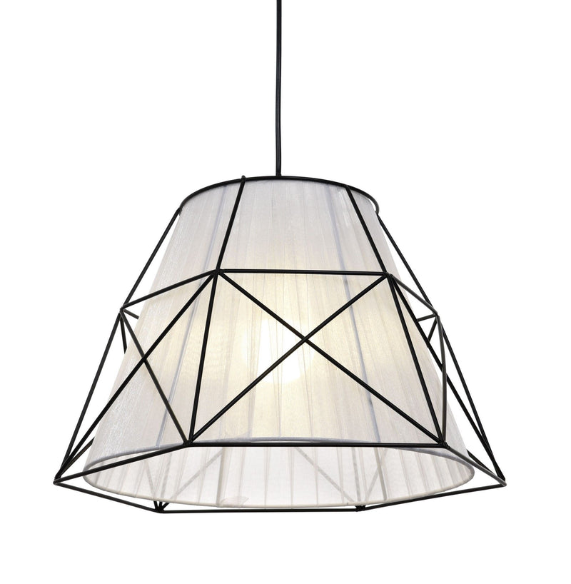 Lumina Deco Boneti 1L pendant ceiling lamp E27, D 40cm