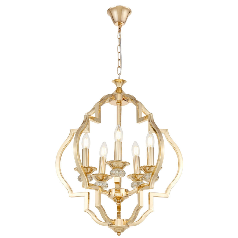 Lumina Deco Cesara 5L pendant ceiling lamp E14, D 55cm