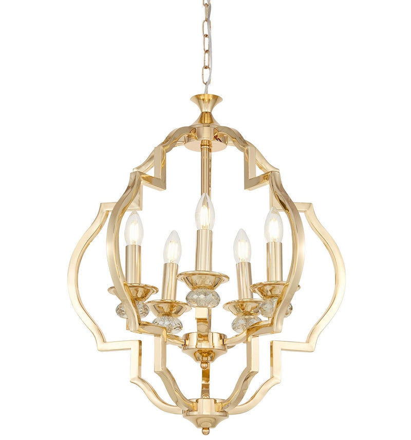 Lumina Deco Cesara 5L pendant ceiling lamp E14, D 55cm