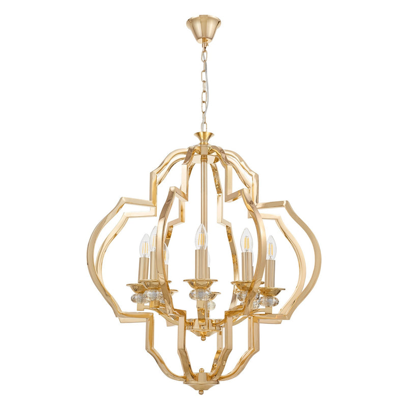 Lumina Deco Cesara 8L pendant ceiling lamp E14, D 70cm