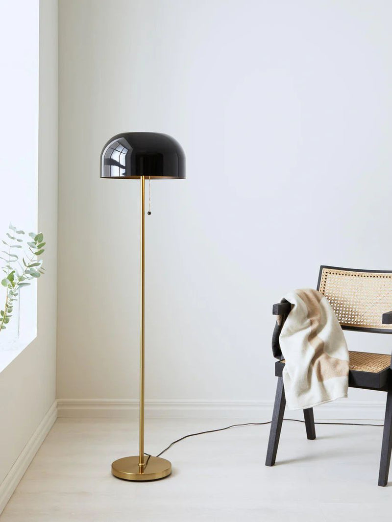 Markslojd Blanca 2L floor lamp black, H 140cm