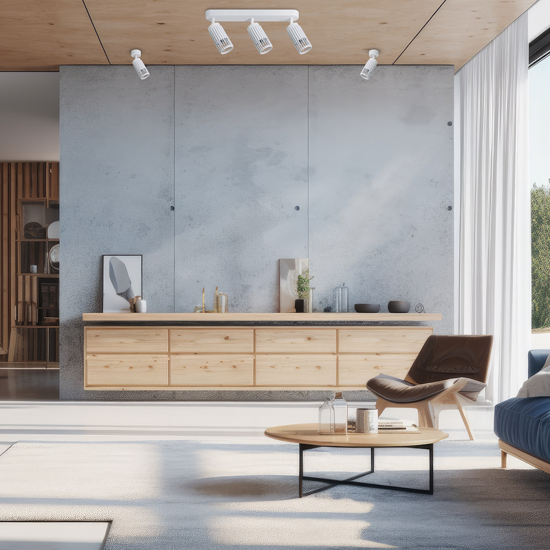 Milagro Vertical 3L ceiling lamp GU10 H 8.6cm