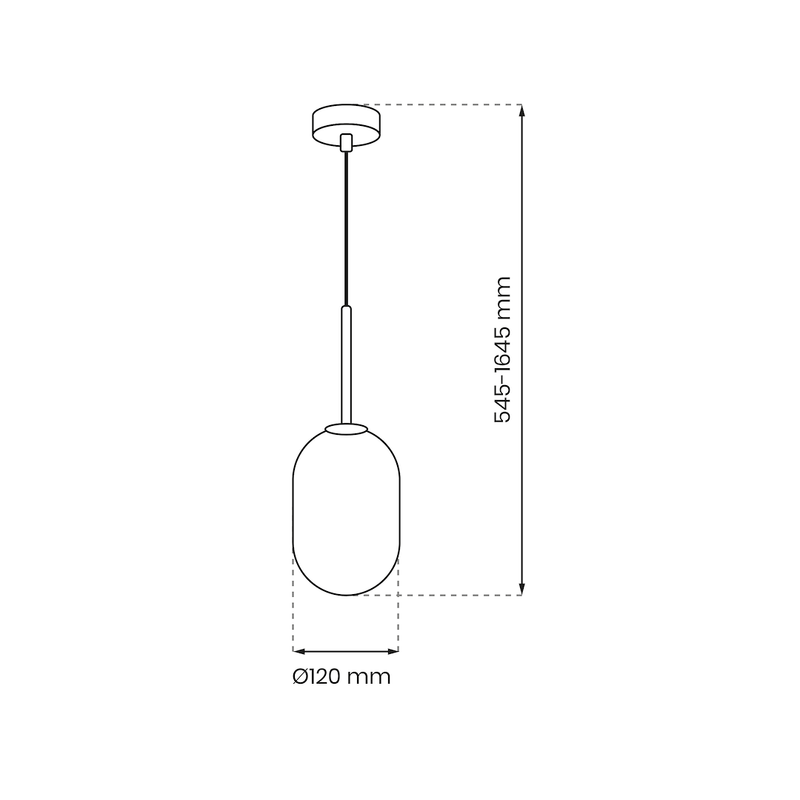 Milagro Alias 1L pendant lamp G9