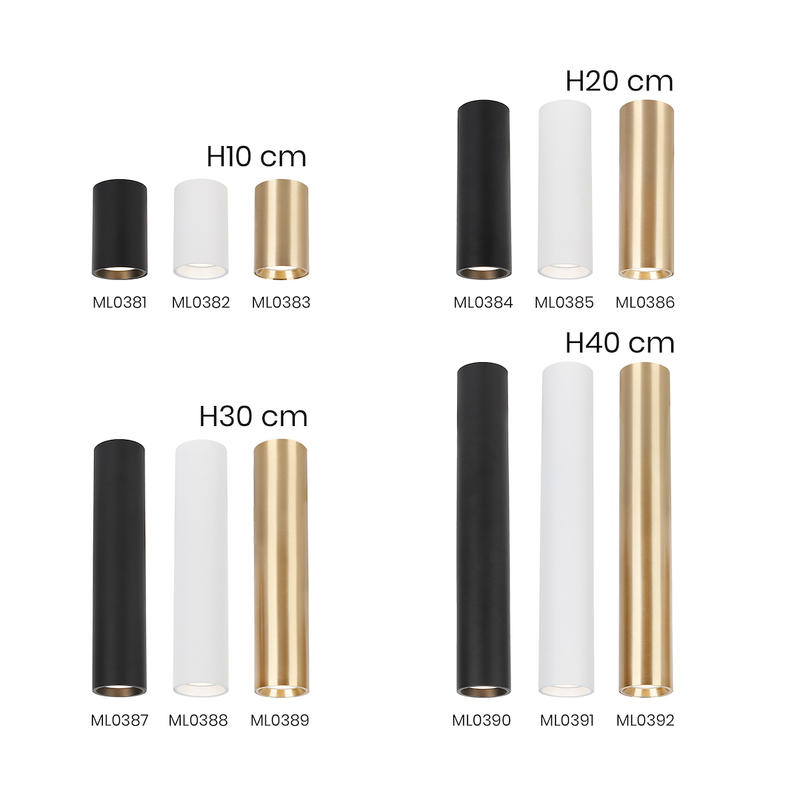 Milagro Genesis 1L ceiling spotlight GU10 H 30cm