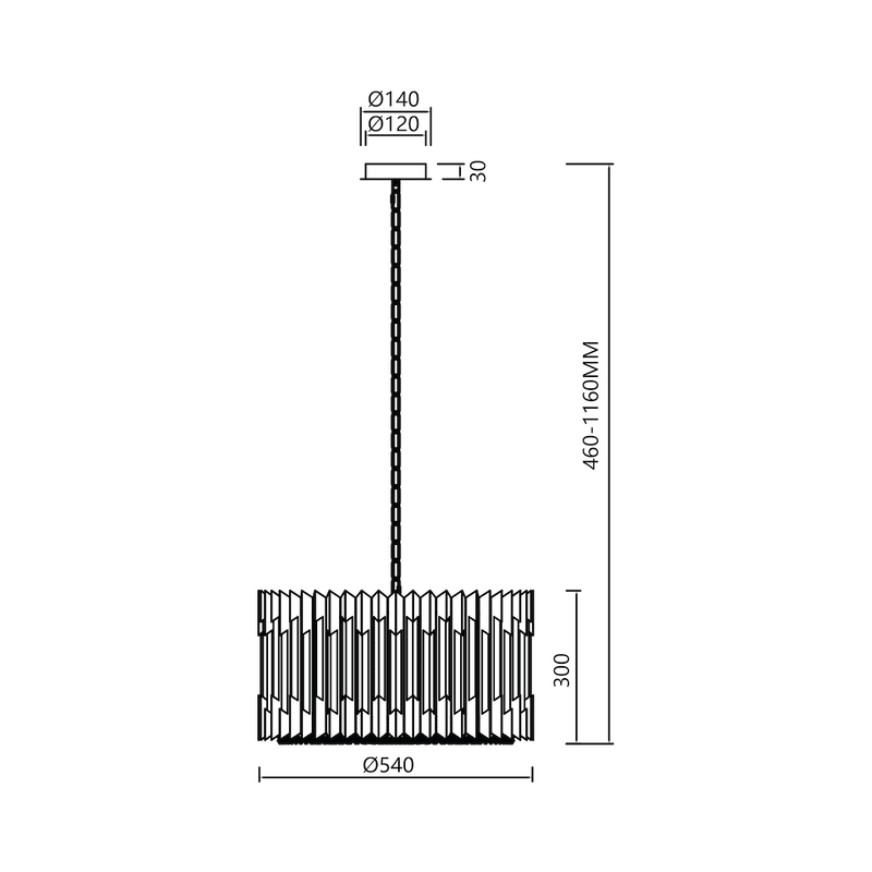Milagro Ritz 12L chandelier E14