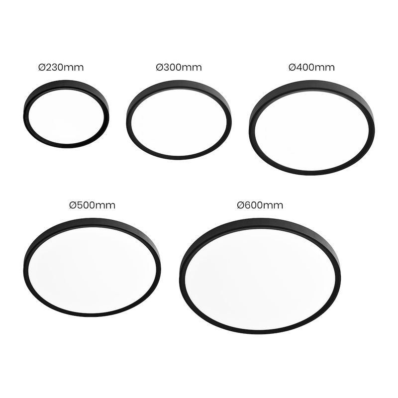 Milagro Maq flush mount ceiling lamp H 2.5cm