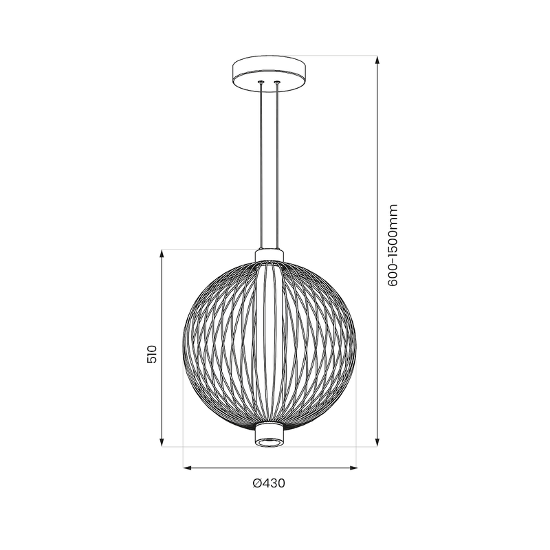 Milagro Kyoto pendant lamp LED