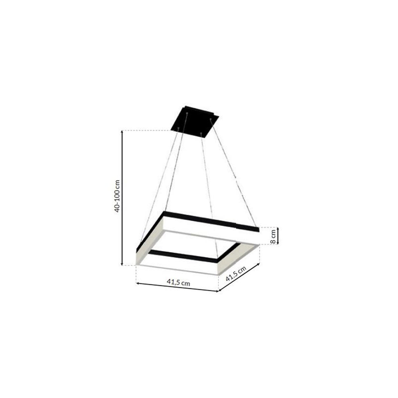 Milagro Nero pendant lamp LED