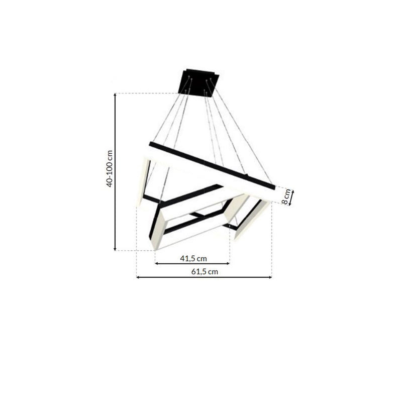 Milagro Nero pendant lamp LED