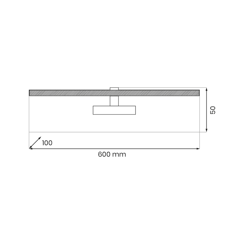 Milagro Prado 1L picture wall lamp H 5cm